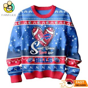 Buffalo Bills Smart Woman Loves Her Sweater
