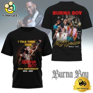Burna Boy I Told Them Tour 2025 T-Shirt