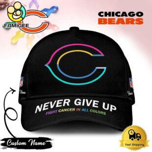 Chicago Bears NFL Never Give Up Fight Cancer In All Colors Cap