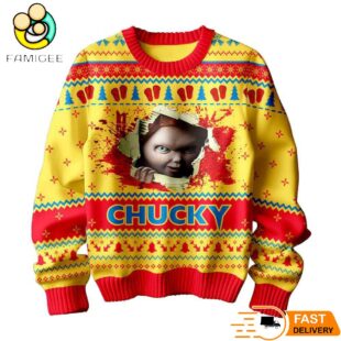 Chucky Wanna Play Christmas Ugly Sweater