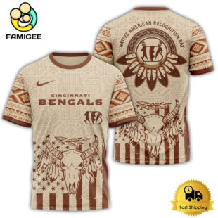 Cincinnati Bengals NFL Native American Recognition Day 3D Shirt