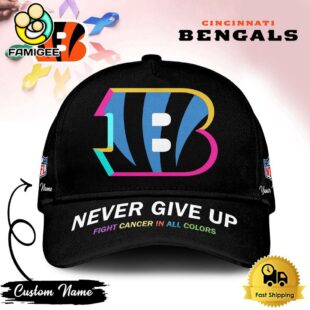 Cincinnati Bengals NFL Never Give Up Fight Cancer In All Colors Cap