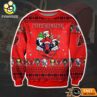 Deadpool Ugly Christmas Sweater Unisex Knit Sweater