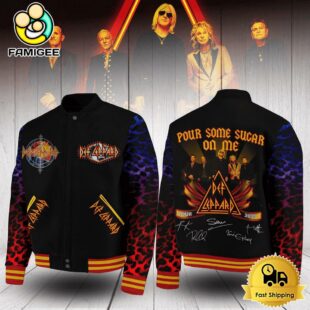Def Leppard Pour Some Sucar On Me Baseball Jacket