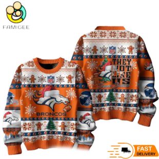 Denver Broncos They Not Like Us Christmas Ugly Sweater