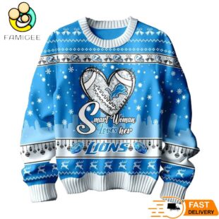 Detroit Lions Smart Woman Loves Her Sweater
