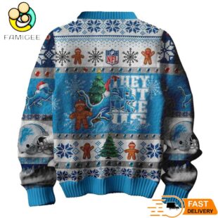 Detroit Lions They Not Like Us Christmas Ugly Sweater