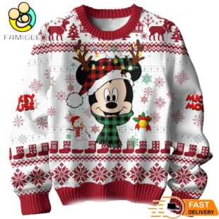 Disney Mickey Mouse Merry Christmas Ugly Sweater