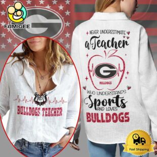 Georgia Bulldogs Teacher Appreciation Month Women Casual Shirt