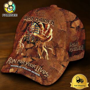Iron Maiden Run For Your Lives World Tour 2025 Baseball Cap