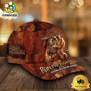Iron Maiden Run For Your Lives World Tour 2025 Baseball Cap