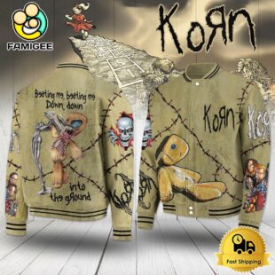 Korn Beating Me Beating Me Down Down Into The Ground Baseball Jacket