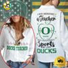 Oregon Ducks Teacher Appreciation Month Women Casual Shirt