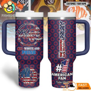 Phish American Fan Custom Name 40oz Stainless Steel Tumbler