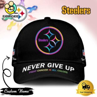 Pittsburgh Steelers NFL Never Give Up Fight Cancer In All Colors Cap