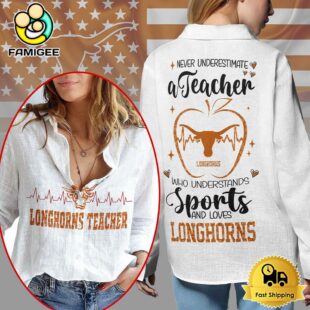 Texas Longhorns Teacher Appreciation Month Women Casual Shirt