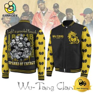 Wu-Tang Clan Light Is Provided Through Sparks Of Energy Baseball Jacket