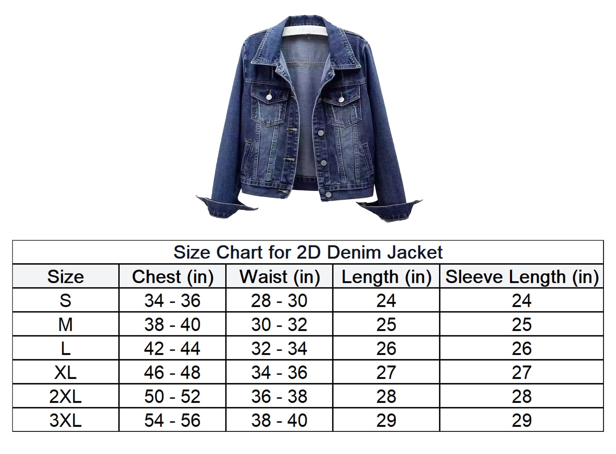 Size 2D Denim Jacket