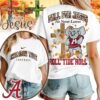Alabama Crimson Tide NCAA Fall For Jesus He Never Leaves 3D Shirt