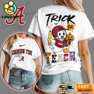 Alabama Crimson Tide NCAA Halloween Trick Or Teach T-Shirt