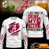 Alabama Crimson Tide NCAA I Just Want To Drink My Beer And Watch Aggies Ugy Christmas Sweater
