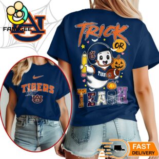Auburn Tigers NCAA Halloween Trick Or Teach T-Shirt