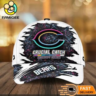 Chicago Bears NFL Crucial Catch Intercept Cancer Limited Edition Cap