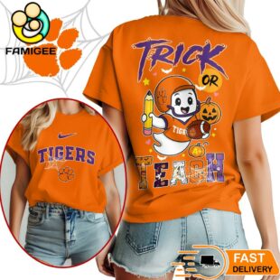 Clemson Tigers NCAA Halloween Trick Or Teach T-Shirt