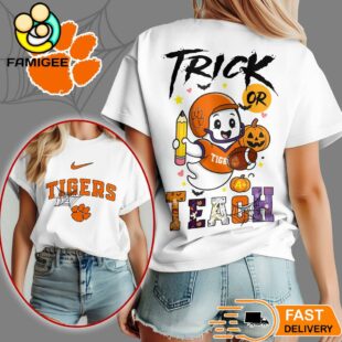 Clemson Tigers NCAA Halloween Trick Or Teach T-Shirt