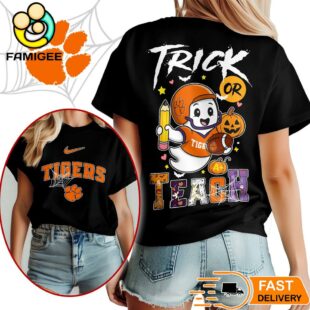Clemson Tigers NCAA Halloween Trick Or Teach T-Shirt