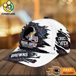 Cleveland Browns NFL Crucial Catch Intercept Cancer Limited Edition Cap