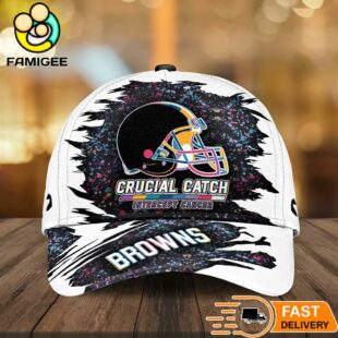 Cleveland Browns NFL Crucial Catch Intercept Cancer Limited Edition Cap