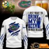 Florida Gators NCAA I Just Want To Drink My Beer And Watch Aggies Ugy Christmas Sweater