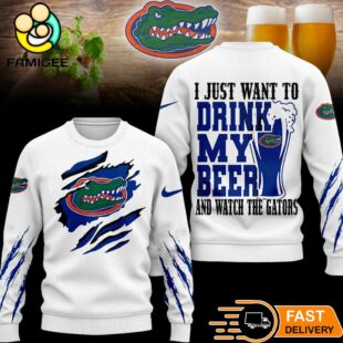 Florida Gators NCAA I Just Want To Drink My Beer And Watch Aggies Ugy Christmas Sweater