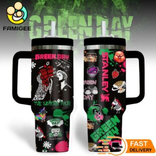 Green Day The Savior Tour 40oz Tumbler With Handle