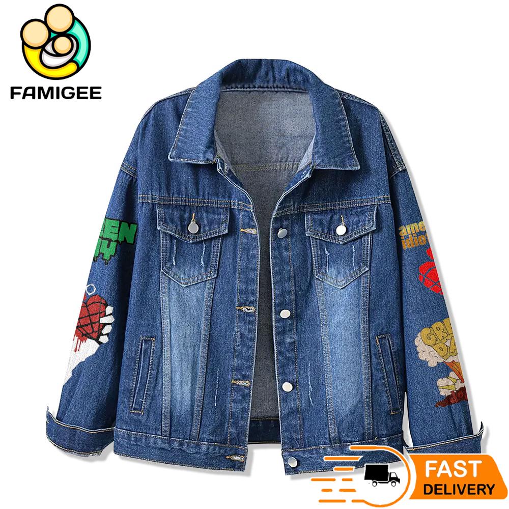 Green Day The Savior Tour Denim Jacket Green Day The Savior Tour Denim Jacket