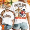 Illinois Fighting Illini NCAA Fall For Jesus He Never Leaves 3D Shirt