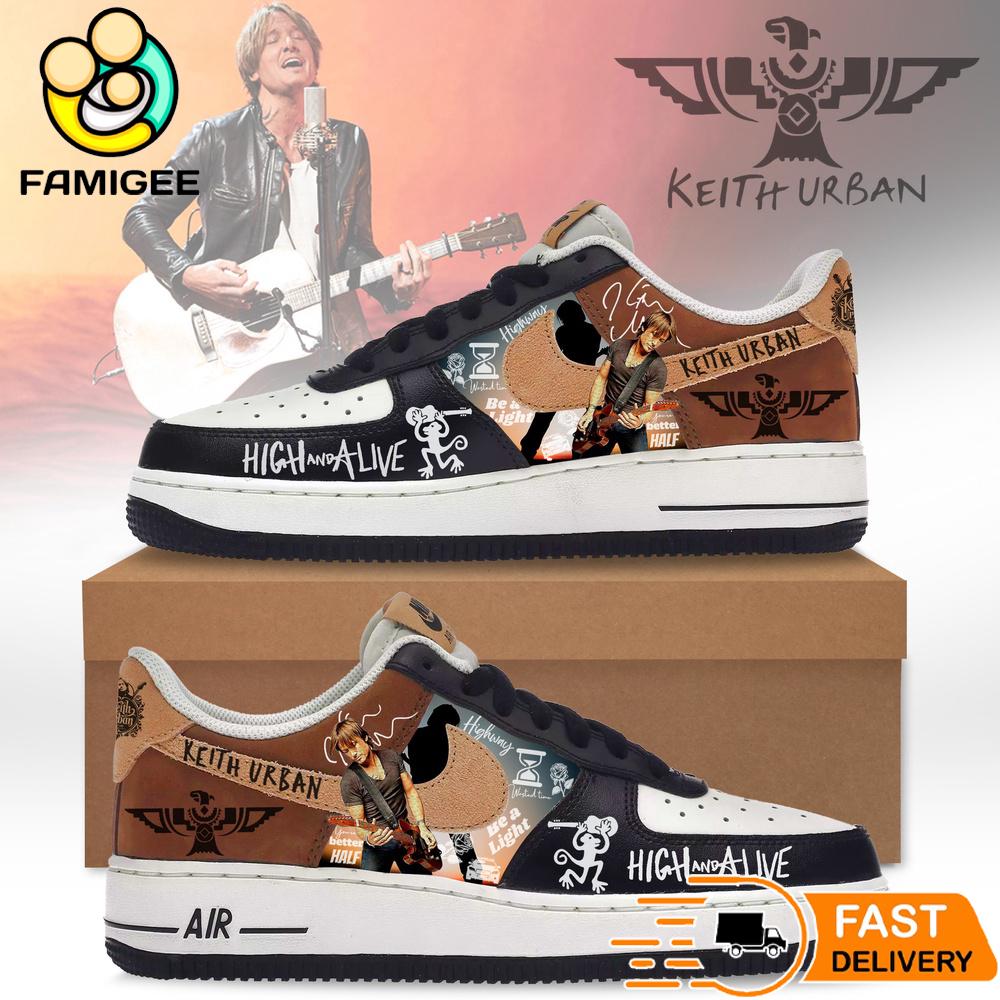 Keith Urban High And Alive World Tour Signature Air Force 1 Shoes Keith Urban High And Alive World Tour Signature Air Force 1 Shoes