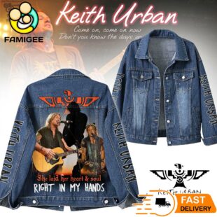 Keith Urban She Laid her Heart And Soul Right In My Hand Denim Jacket