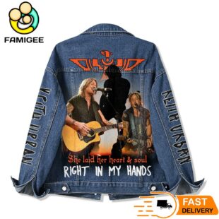 Keith Urban She Laid her Heart And Soul Right In My Hand Denim Jacket