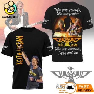 Keith Urban Take Your Records Take Your Freedom T-Shirt