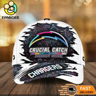 Los Angeles Chargers NFL Crucial Catch Intercept Cancer Limited Edition Cap