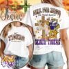 LSU Tigers NCAA Fall For Jesus He Never Leaves 3D Shirt