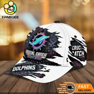 Miami Dolphins NFL Crucial Catch Intercept Cancer Limited Edition Cap