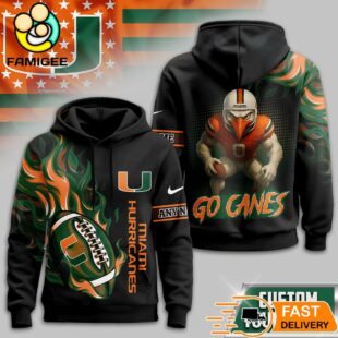 Miami Hurricanes NCAA Mascot Go Canes Hoodie