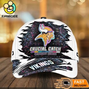 Minnesota Vikings NFL Crucial Catch Intercept Cancer Limited Edition Cap
