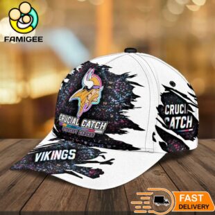 Minnesota Vikings NFL Crucial Catch Intercept Cancer Limited Edition Cap