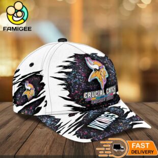 Minnesota Vikings NFL Crucial Catch Intercept Cancer Limited Edition Cap