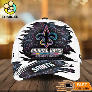 New Orleans Saints NFL Crucial Catch Intercept Cancer Limited Edition Cap
