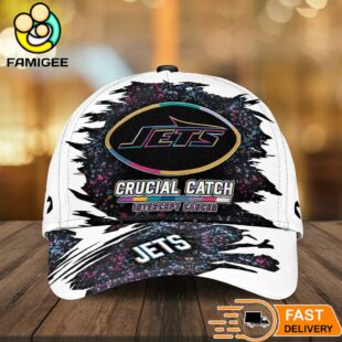 New York Jets NFL Crucial Catch Intercept Cancer Limited Edition Cap